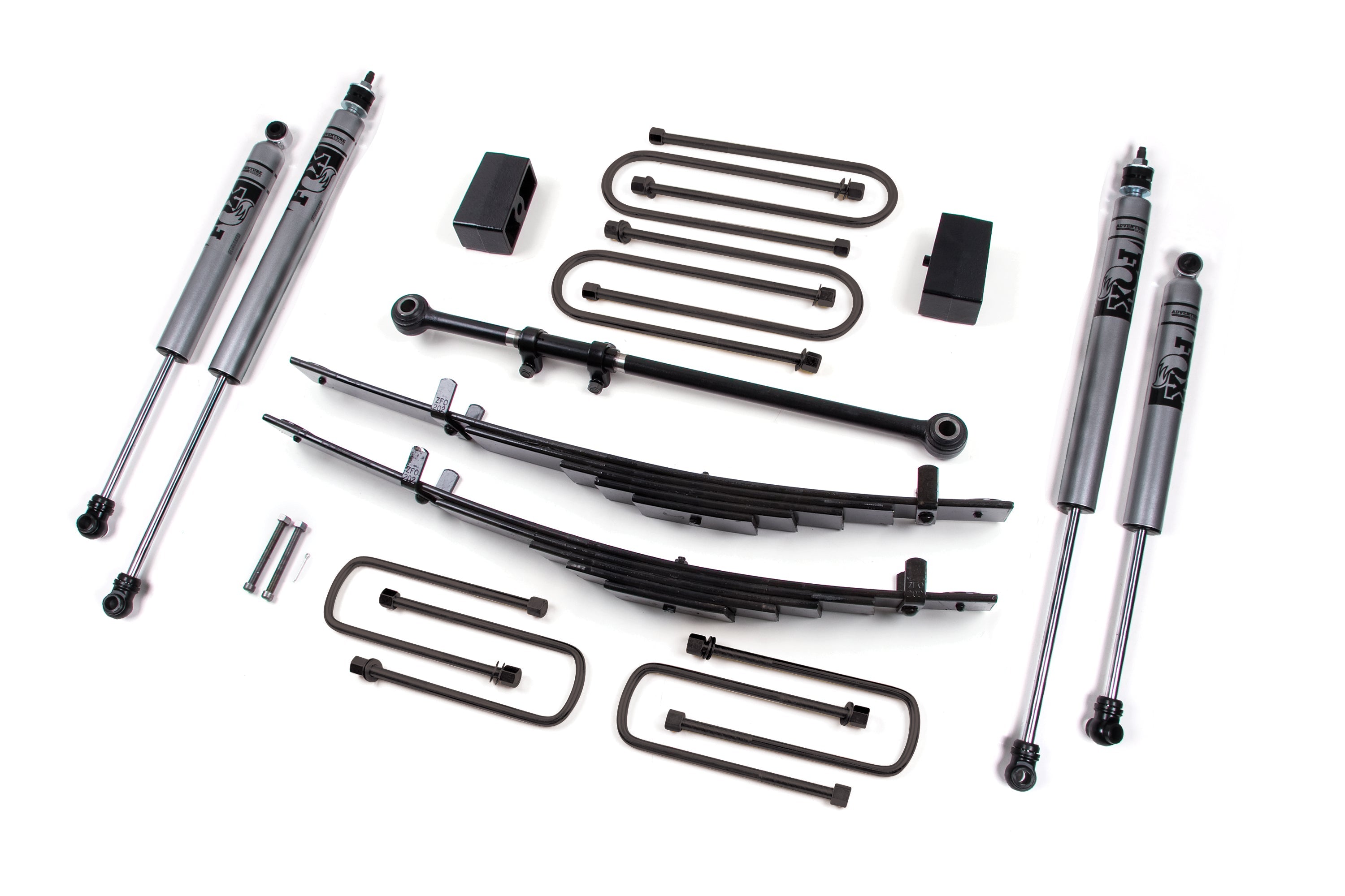 Zoneoffroad 2000-2005 Ford Excursion 4WD FOX Shock 2.0 Adventure Series 4" Lift Kit ZONF11F