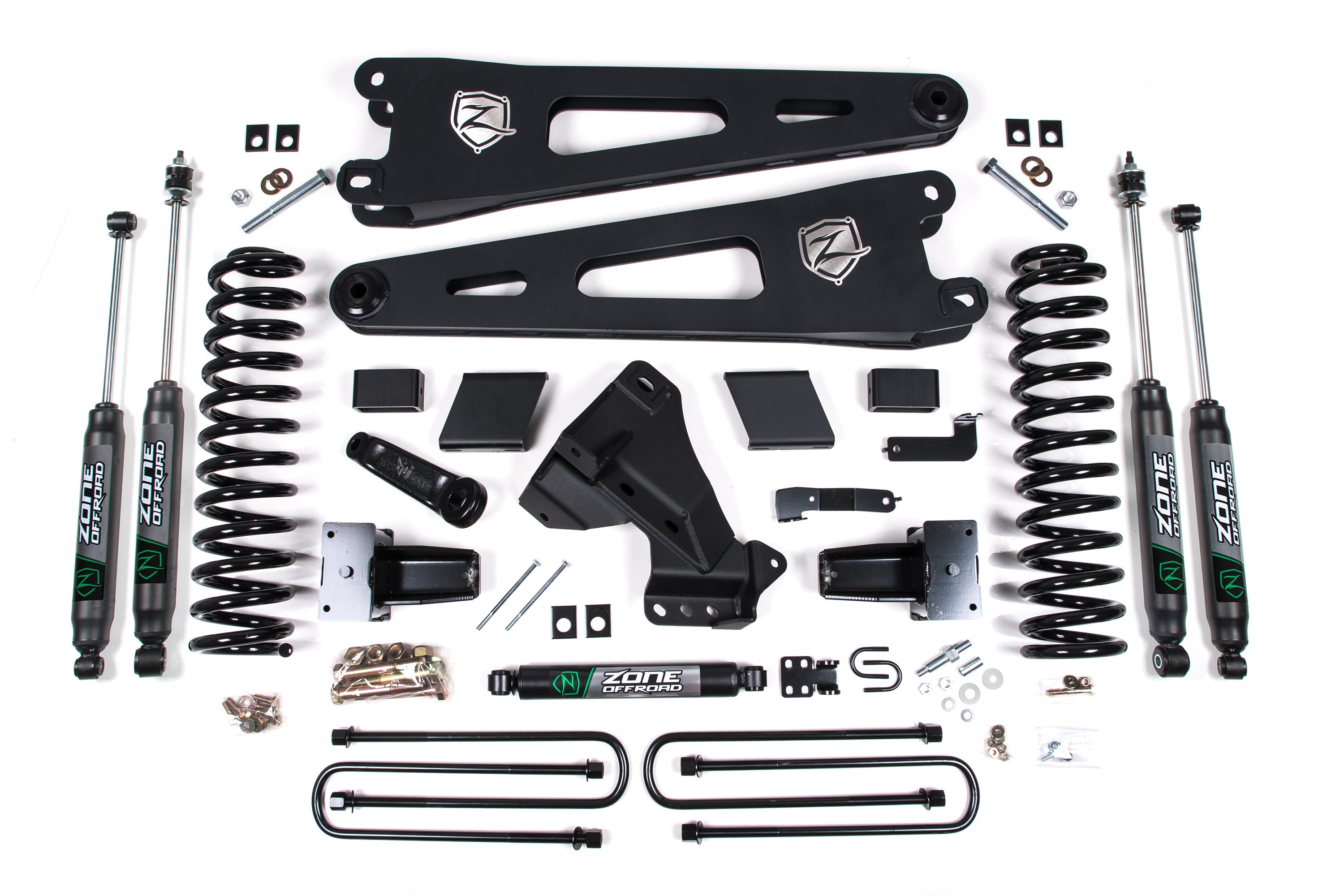 Zoneoffroad 2023-2024 Ford F250 F350 Super Duty 4WD Gas 5" Lift Kit With Radius Arm ZONF125N