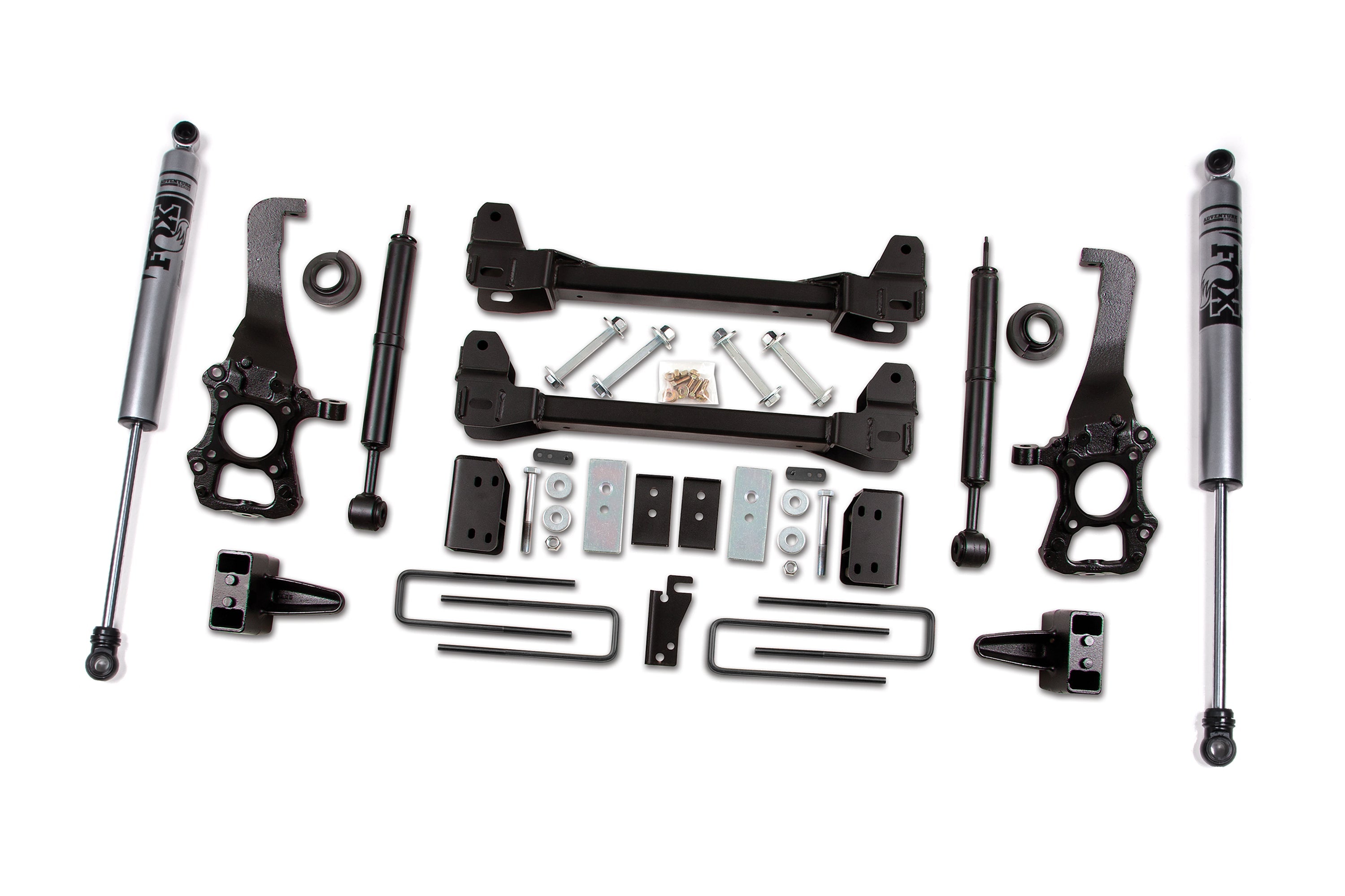 Zoneoffroad 2009-2013 Ford F150 2WD 4In Block Kit FOX Shock Adventure Series 6" Lift Kit ZONF80F