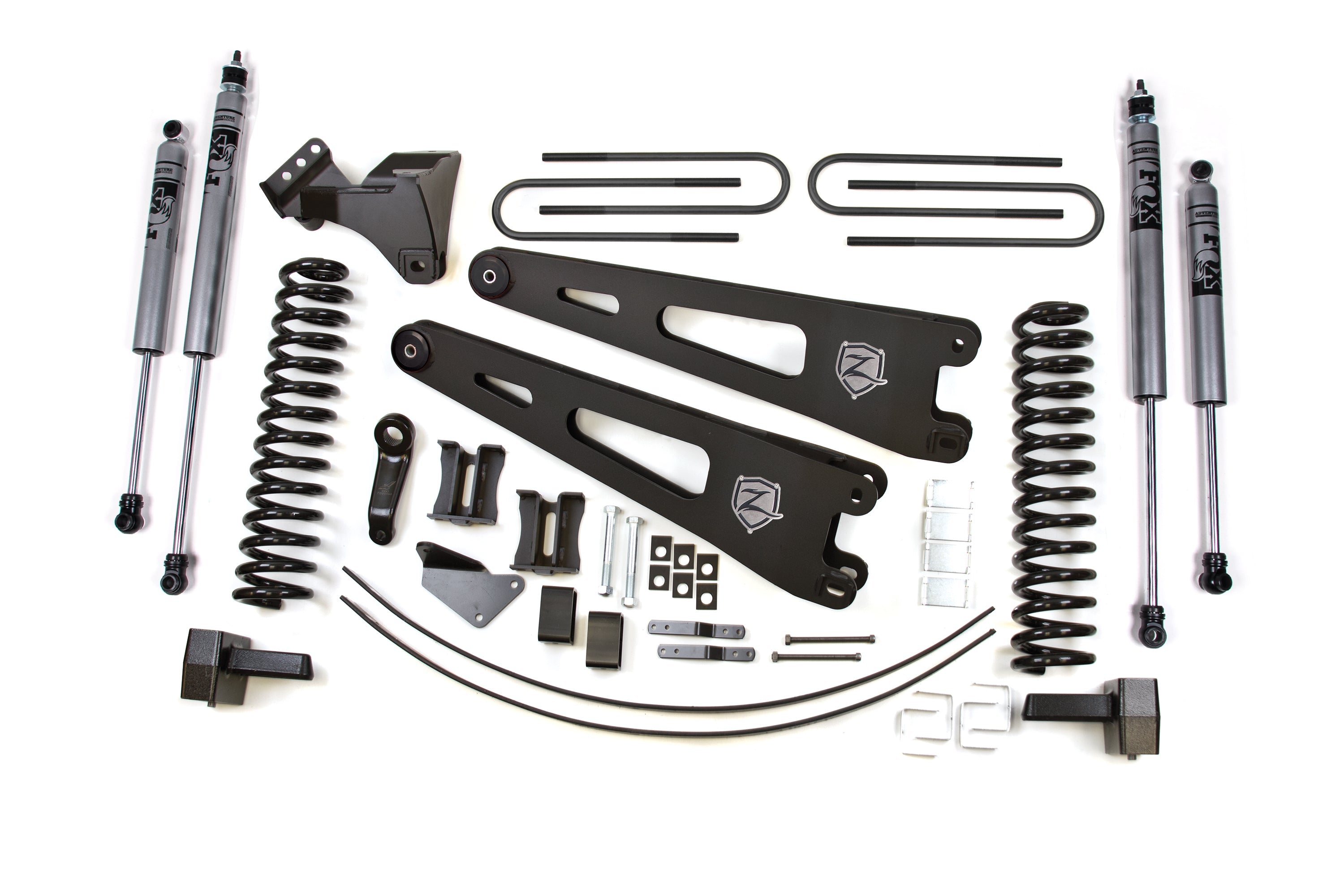 Zoneoffroad 2005-2007 Ford F250 F350 Super Duty 4WD Gas FOX Shock 2.0 Adventure Series 6" Lift Kit With Radius Arm ZONF39F