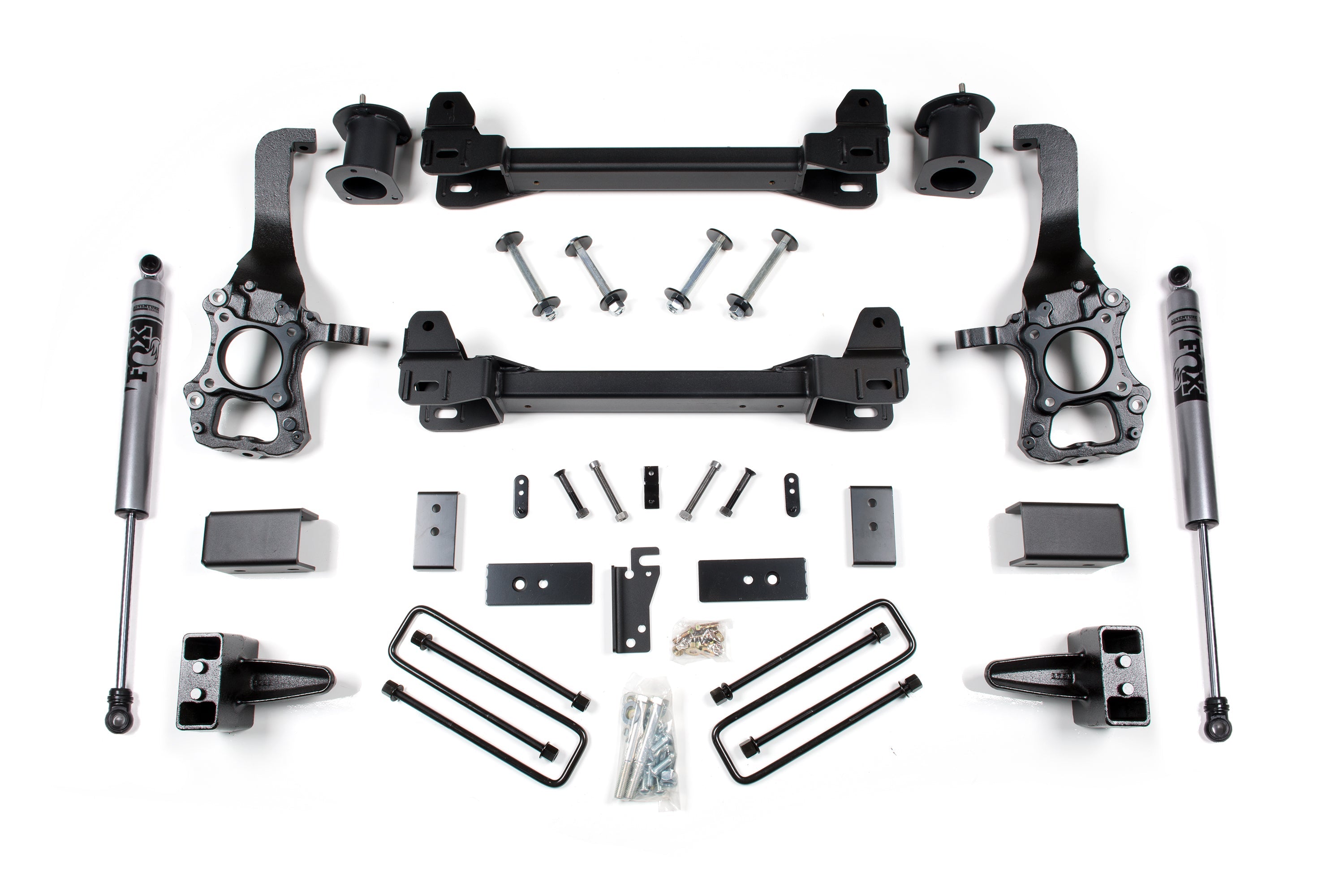 Zoneoffroad 2014 Ford F150 2WD 4In Block Kit FOX Shock Adventure Series 6" Lift Kit ZONF82F