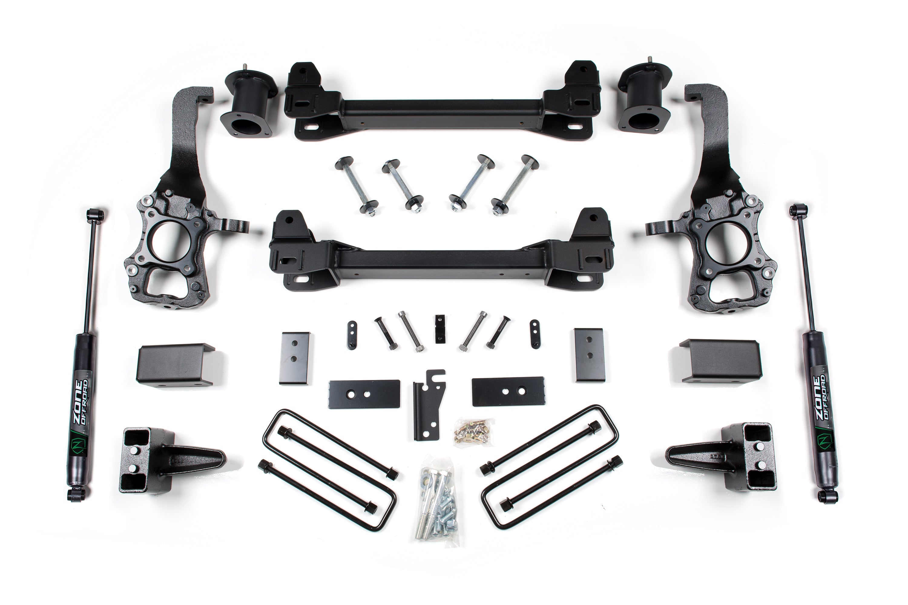 Zoneoffroad 2014 Ford F-150 2WD 4 Inch Block Kit 6 Inch Lift Kit Nitro Shocks ZONF82N