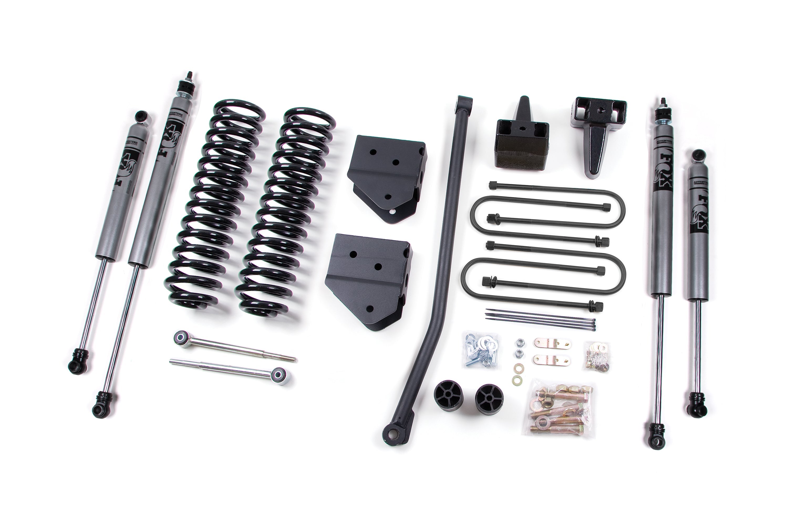 Zoneoffroad 2005-2007 Ford F250 F350 Super Duty 4WD Gas FOX Shock 2.0 Adventure Series 4" Lift Kit ZONF13F