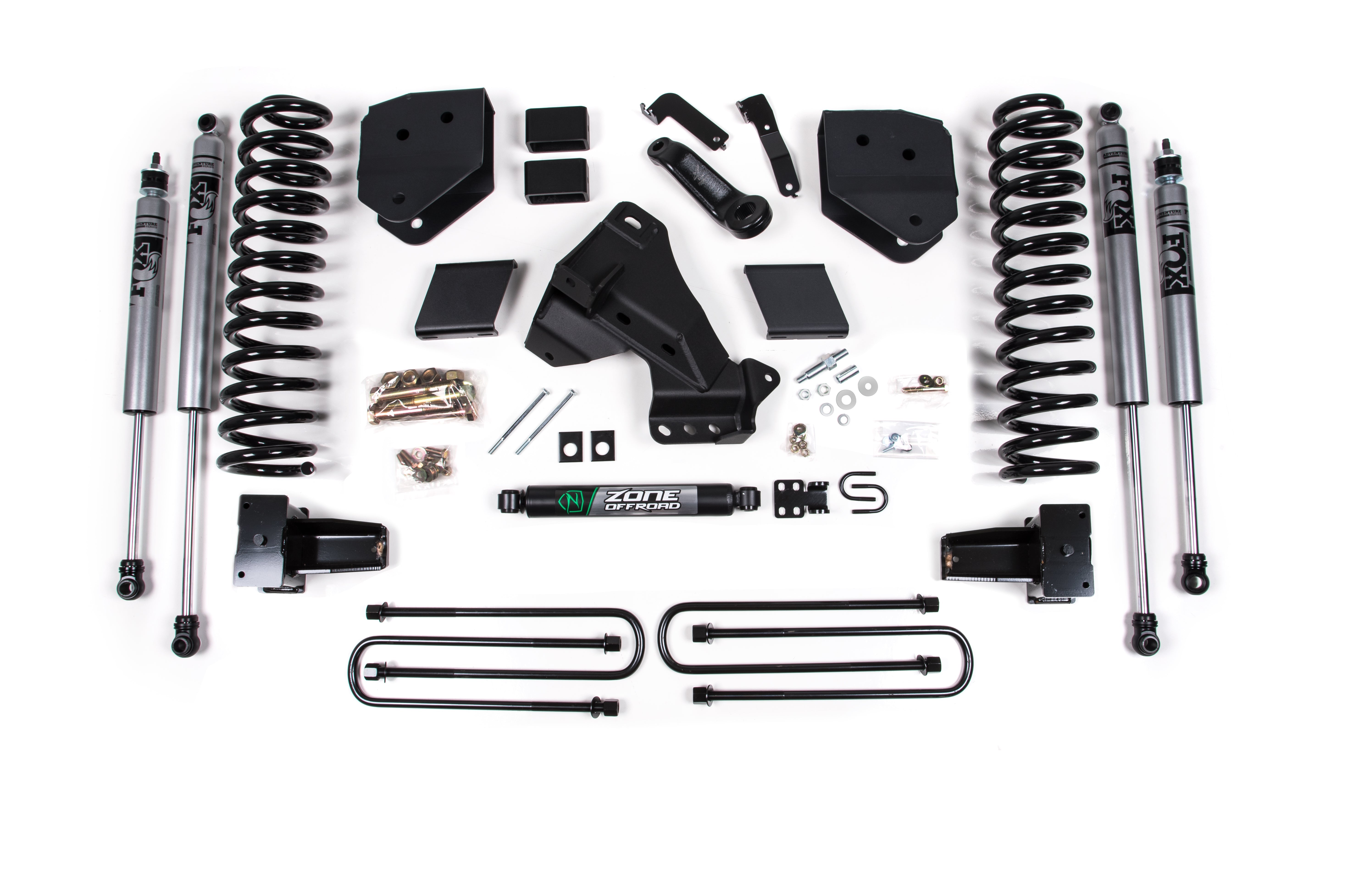 Zoneoffroad 2020-2021 Ford F350 Super Duty DRW 4WD Gas FOX 2.0 Adventure Series 6" Lift Kit ZONF68F