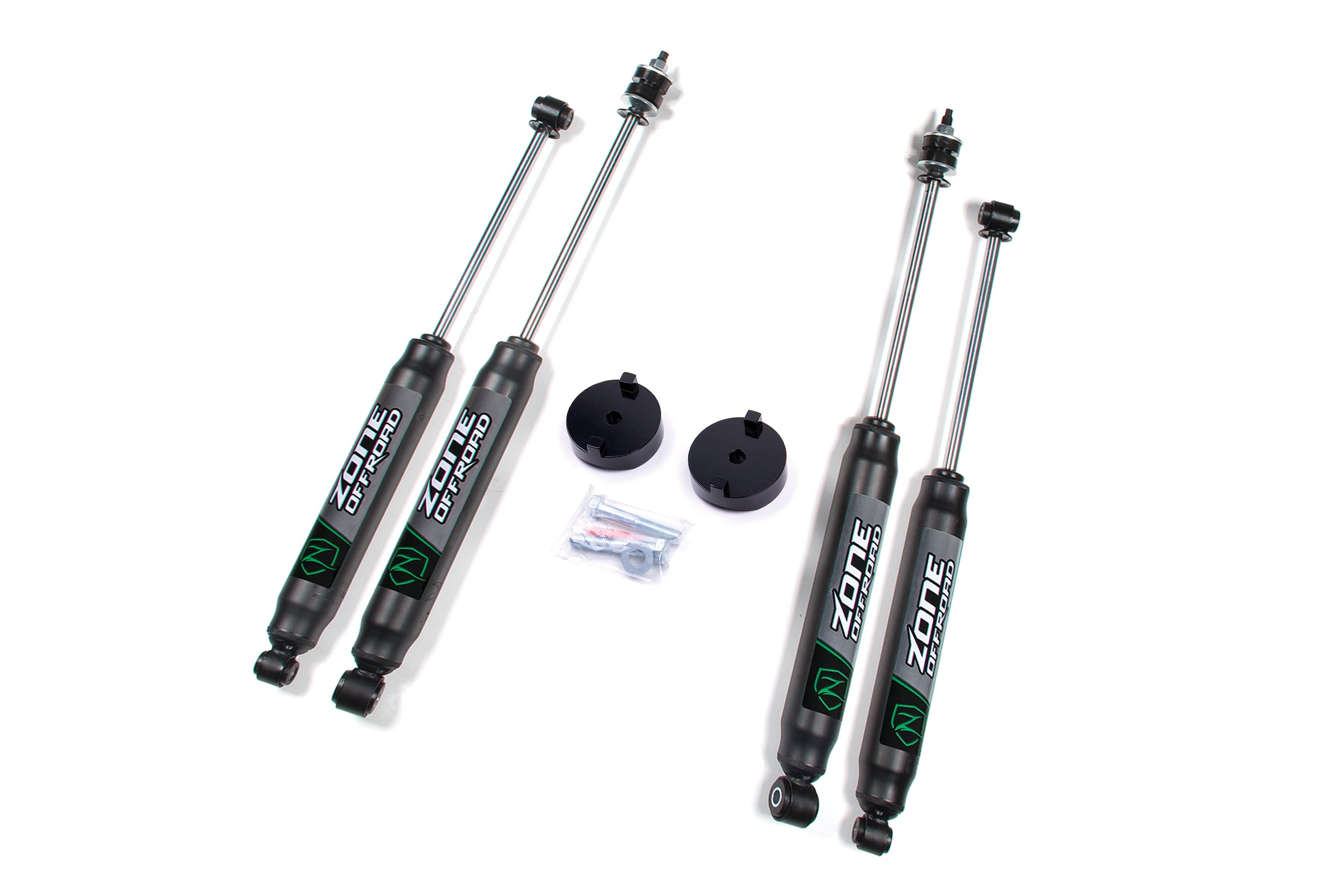 Zoneoffroad 2017-2025 Ford F250 F350 Super Duty 4WD Nitro Shocks Series 1 Inch Leveling Kit ZONF77N