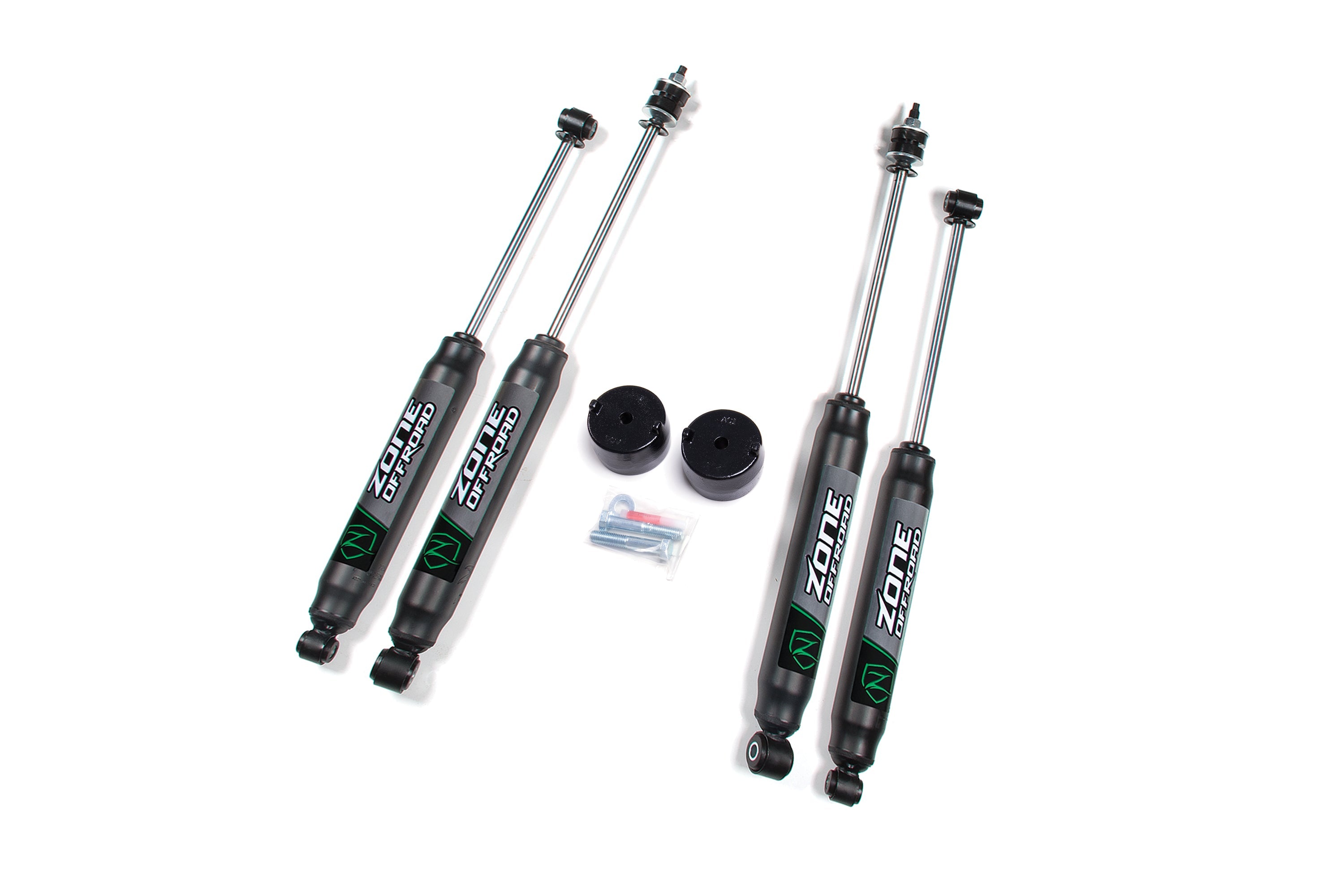 Zoneoffroad 2017-2025 Ford F250 F350 Super Duty 4WD Nitro Shocks Series 2 Inch Leveling Kit ZONF93N