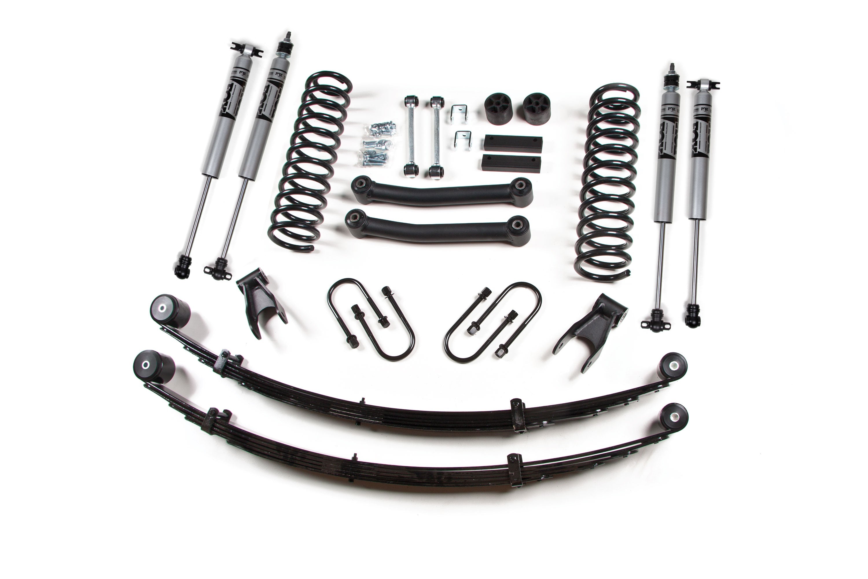 Zoneoffroad 1984-2001 Jeep Cherokee XJ Dana 35 FOX Shock 2.0 Adventure Series 4.5" Lift Kit With Springs ZONJ24F