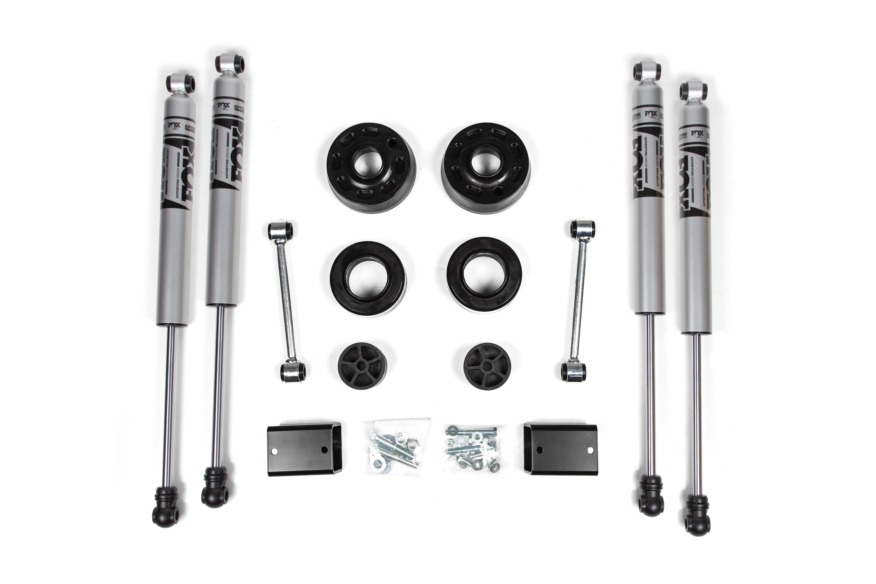 Zoneoffroad 2018-2025 Jeep Wrangler JL Fox 2.0 Adventure Shocks Series 2 Inch Lift Kit ZONJ30F