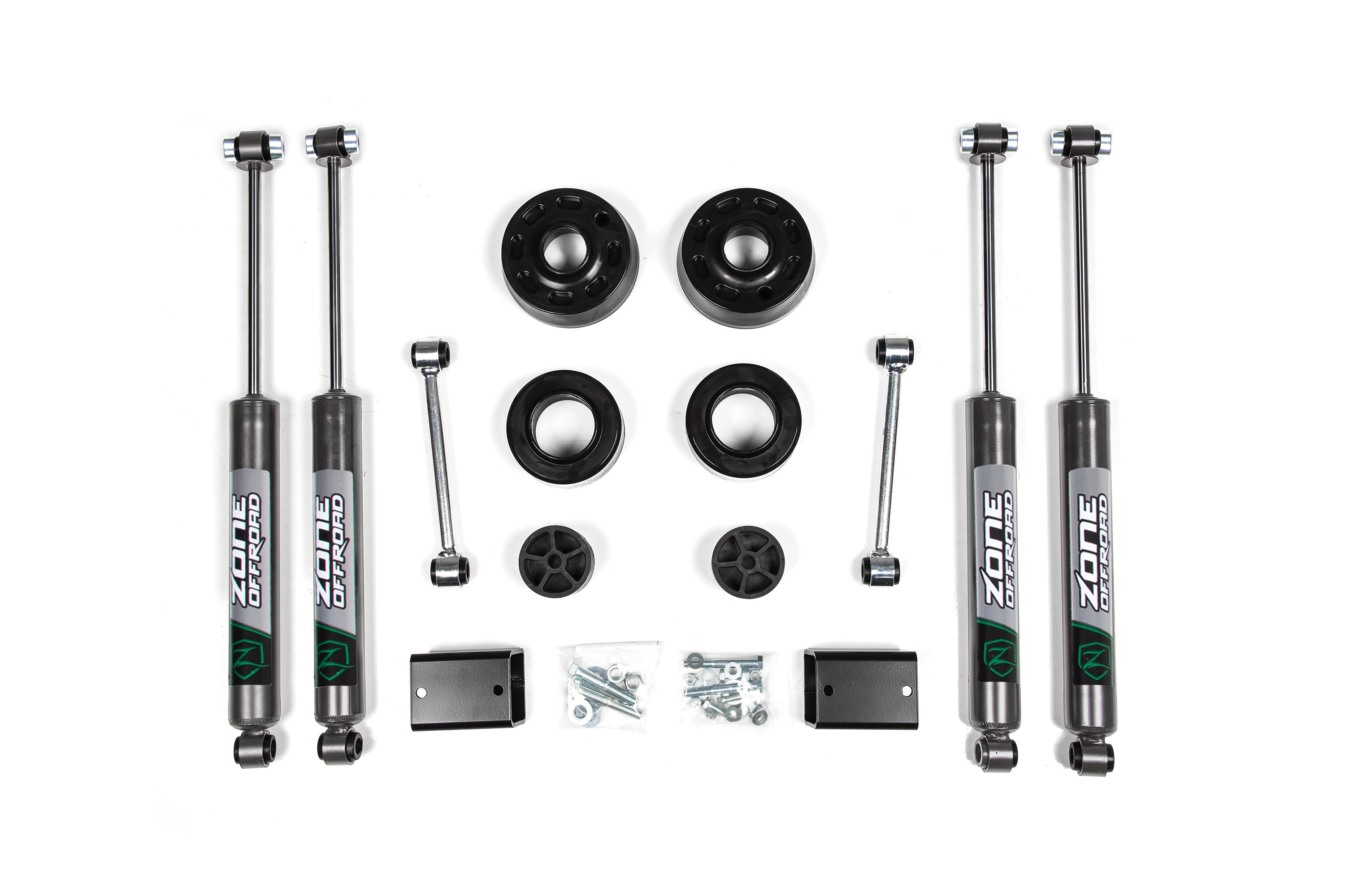 Zoneoffroad 2018-2025 Jeep Wrangler JL 2 Inch Lift Kit Nitro Shocks ZONJ30N