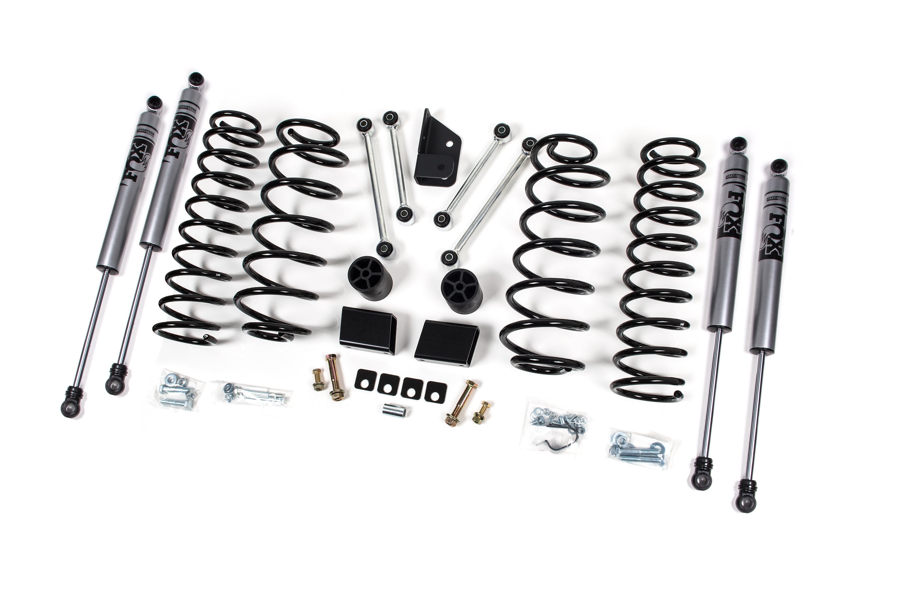Zoneoffroad 2018-2025 Jeep Wrangler JL 4 Door FOX 2.0 Adventure Series 3" Lift Kit ZONJ31F
