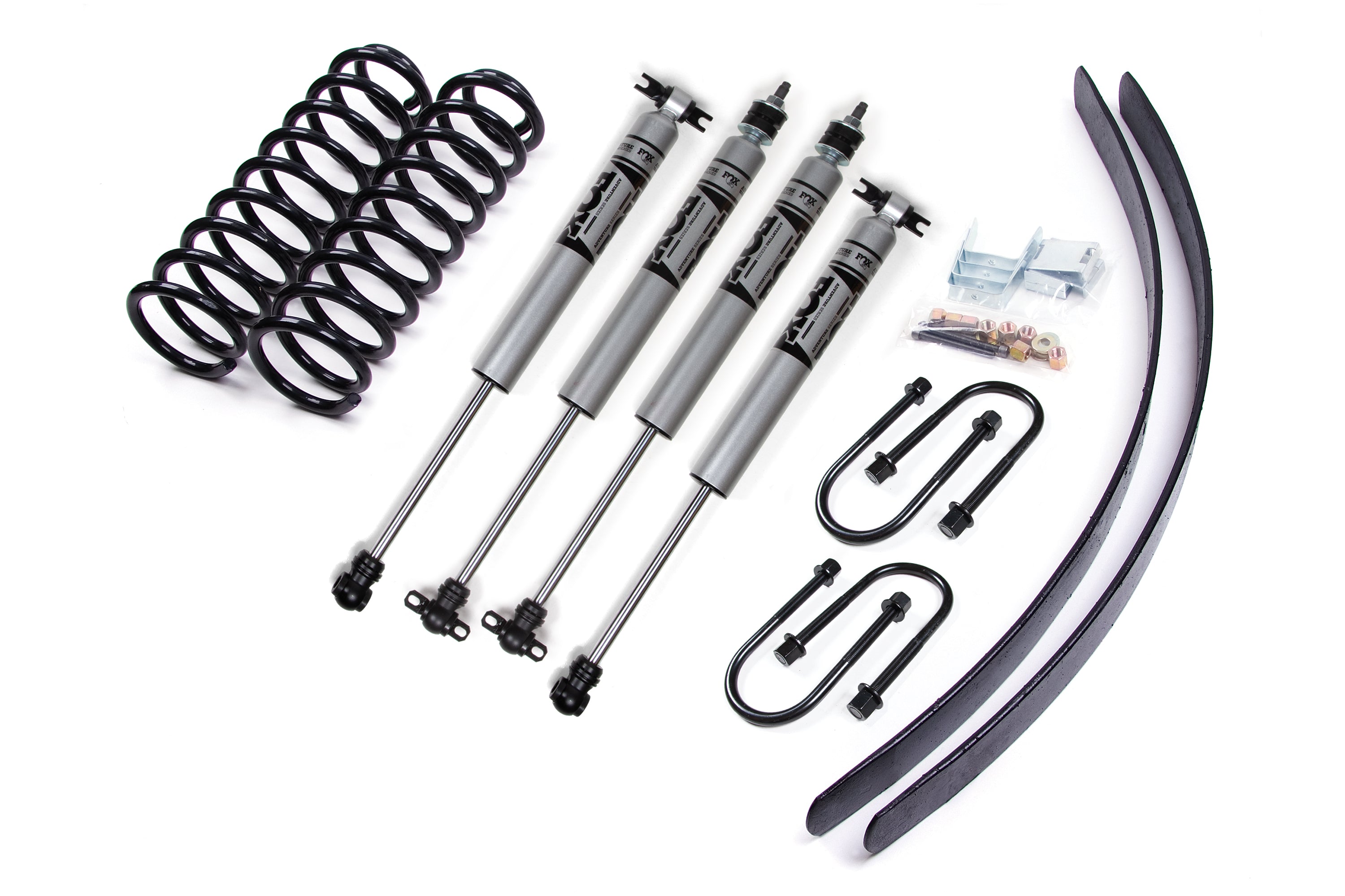 Zoneoffroad 1984-2001 Jeep Cherokee XJ Dana 35 FOX Shock 2.0 Adventure Series 3" Lift Kit ZONJ7F