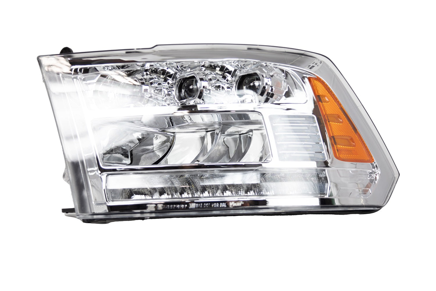 Renegade 2013-2018 Dodge Ram 1500 2500 3500 Full LED high Low beam Chrome Clear Sequentail Head light CHRNG0675-C-SQ