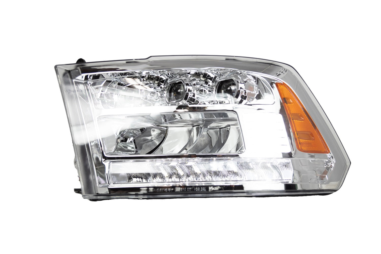 Renegade 2013-2018 Dodge Ram 1500 2500 3500 Full LED high Low beam Chrome Clear Sequentail Head light CHRNG0675-C-SQ