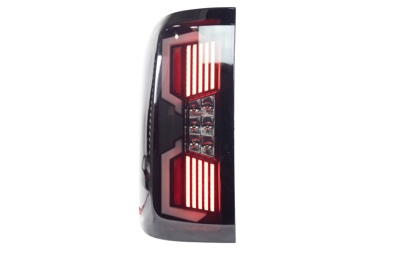 Renegade Lights 2014-2018 Chevrolet Silverado 1500 2014-2019 2500 3500 V2 LED Sequential Black Smoke Tail light CTRNG0686-BS-SQ