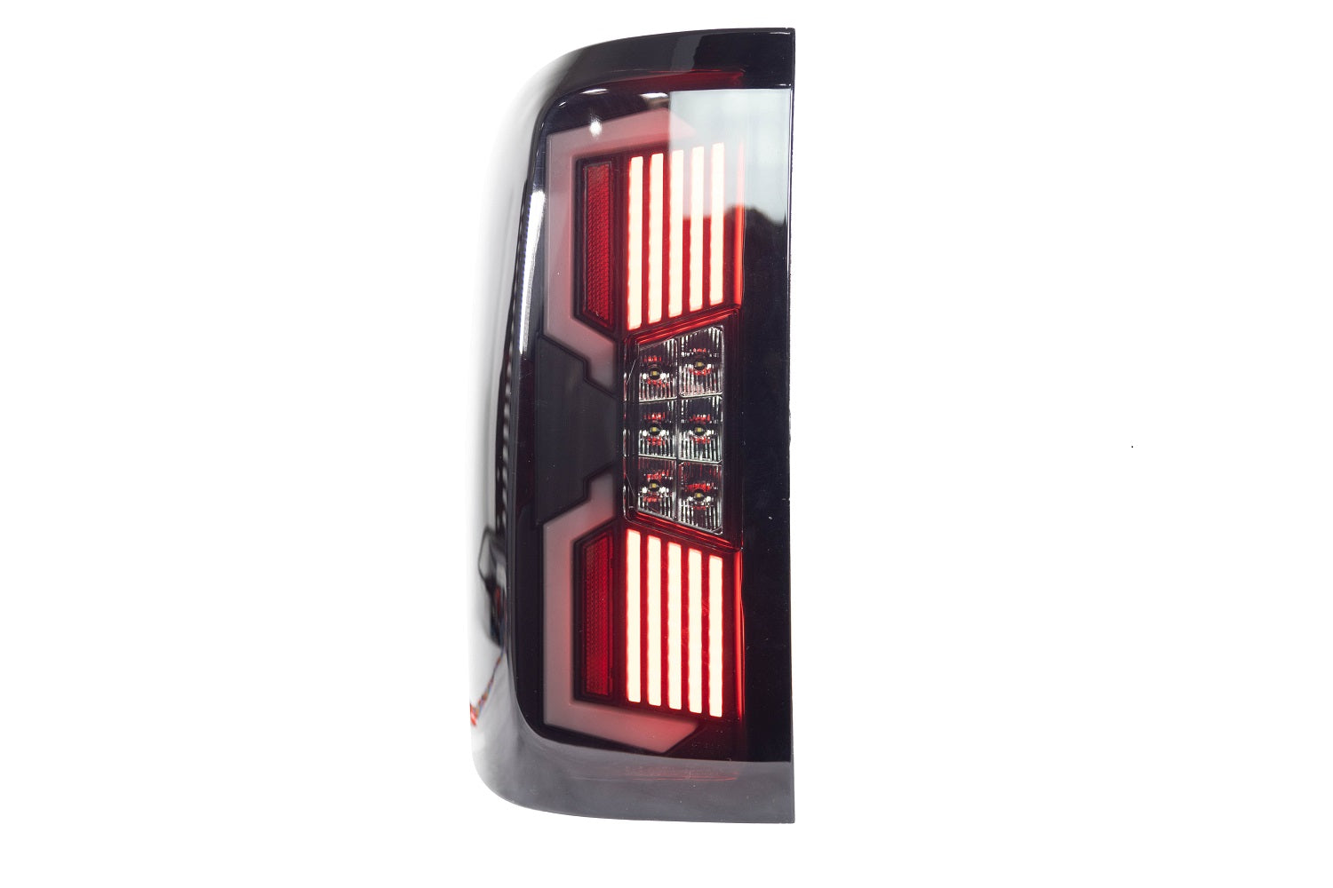 Renegade Lights 2014-2018 Chevrolet Silverado 1500 2014-2019 2500 3500 V2 LED Sequential Black Smoke Tail light CTRNG0686-BS-SQ