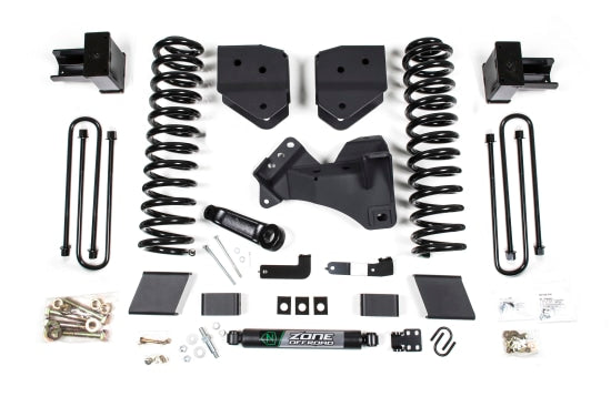 Zone OffRoad 2017-2019 Ford F250 F350 Diesel 4 Inch Dual Stabilizer 2 Leaf Main Suspension System ZONF86