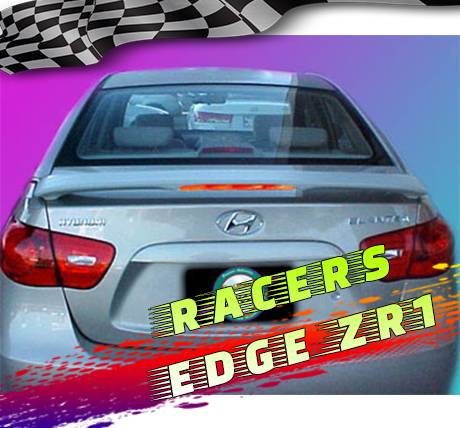 RacersEdgeZR1 2007-2010 Hyundai Elantra Custom Style ABS Spoilers RE14L-2