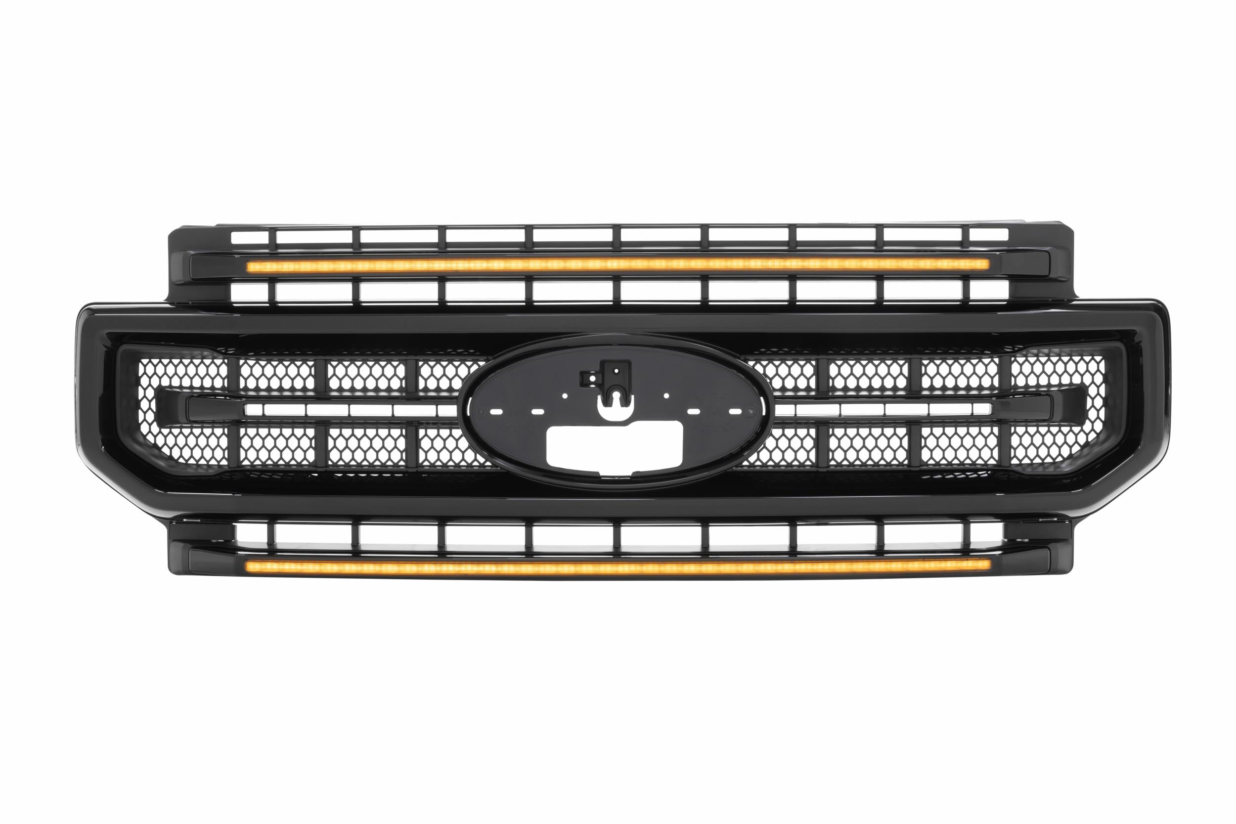 Morimoto 2020-2022 Ford F250 F350 F450 Super Duty Gloss Black Amber DRL XBG LED Grille XBG11