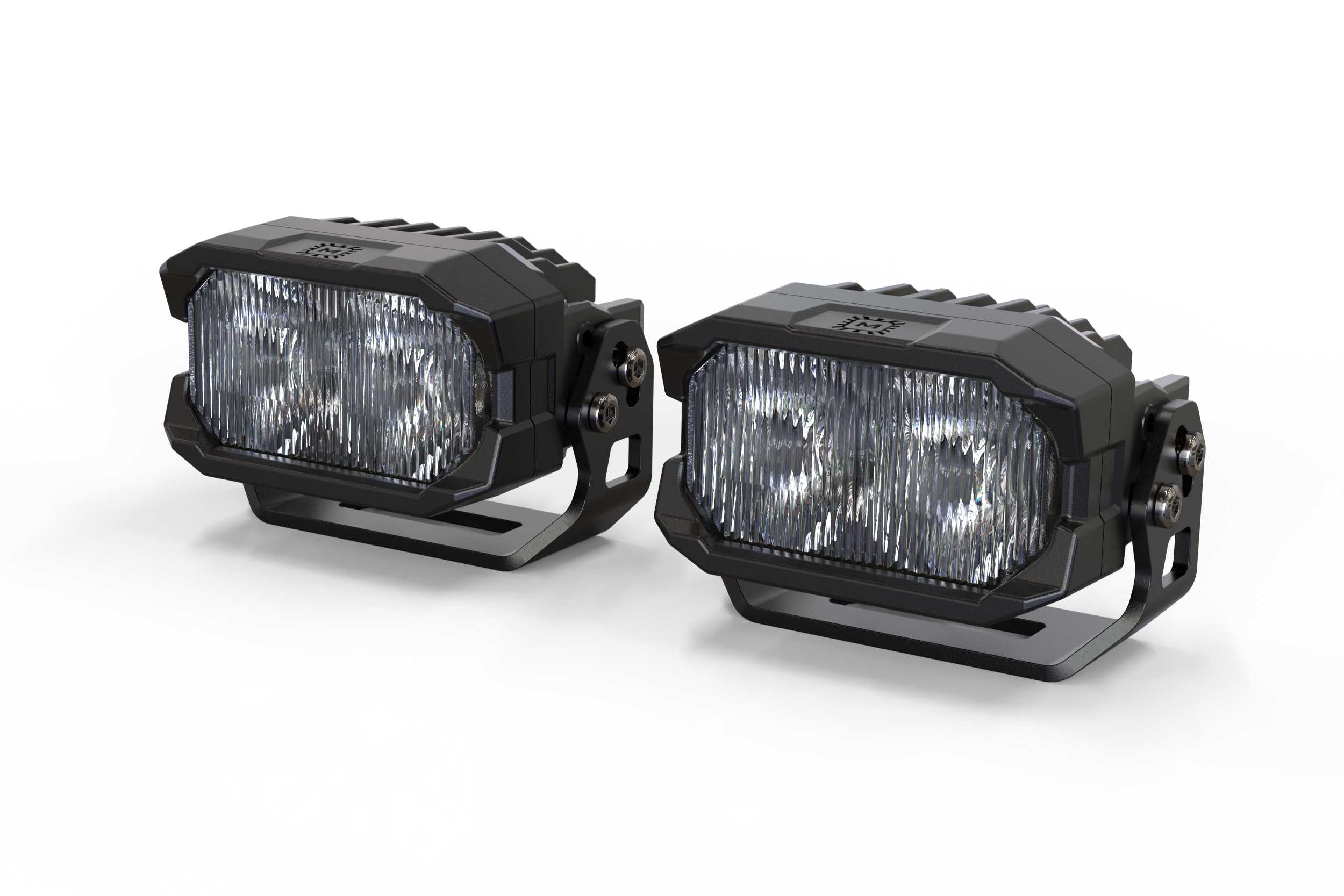 Morimoto 2Banger HXB LED Pod SAE Wide Yellow Pair BAF117