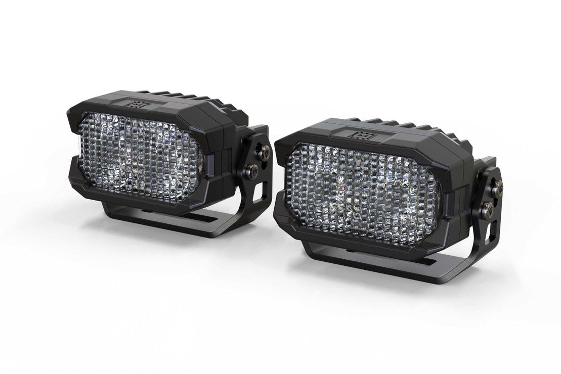 Morimoto 2Banger LED Pods Ncs Flood Beam White Pair BAF102