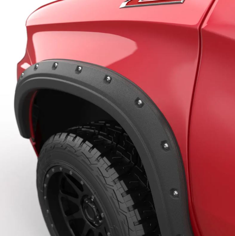 EGR 2019-2022 Chevrolet Silverado 1500 4 Door Extended Crew Cab 2 Door Standard Cab Pickup Set Of 4 Baseline Bolt-style Fender Flares BLF1002