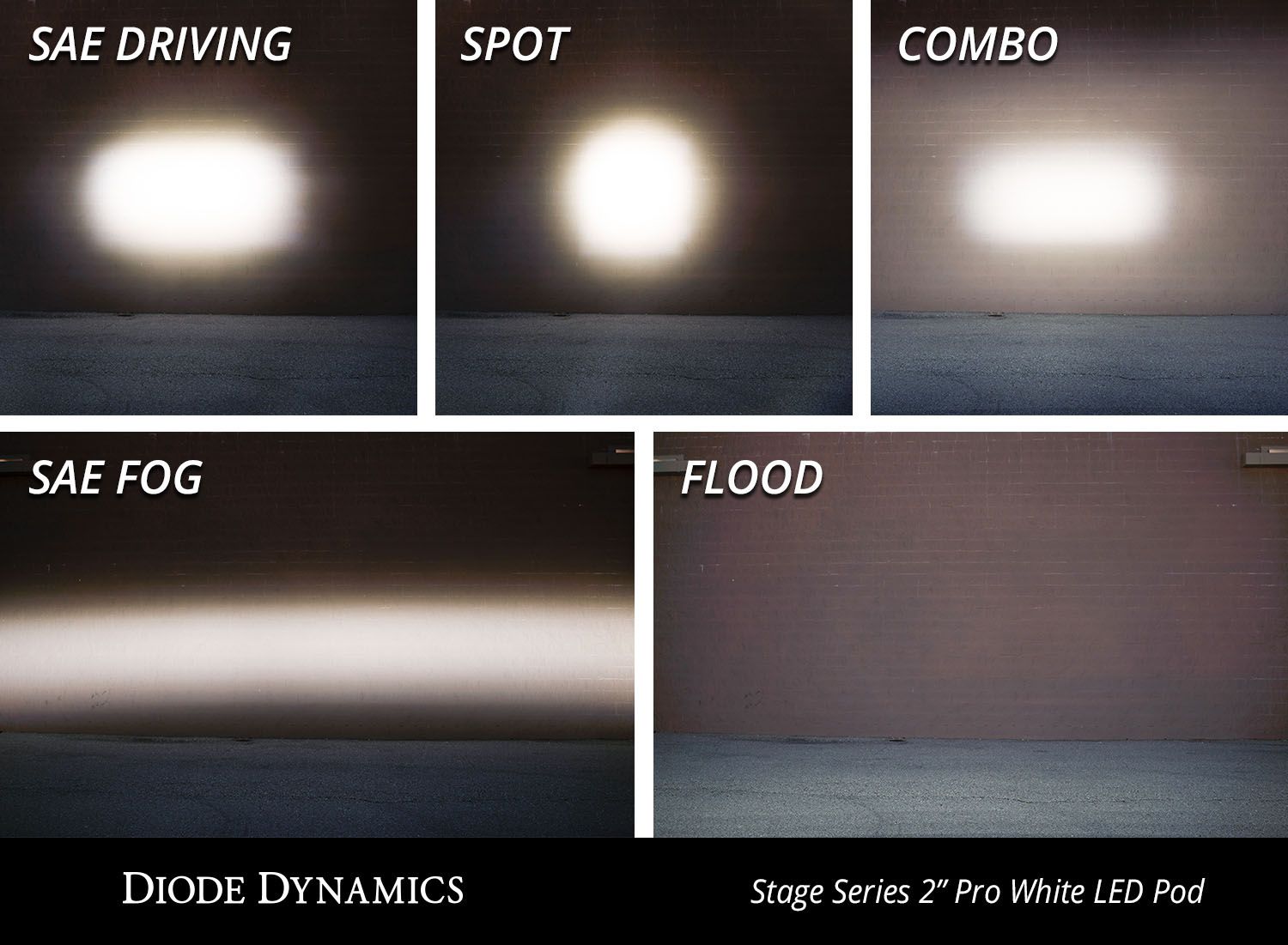 Diode Dynamics Stage Series 2" Sport White Fog Standard WBL pair DD6384P