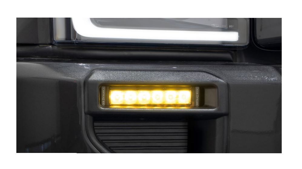 Diode Dynamics 2020-2022 Ford F250 F350 F450 F550 Super Duty SS6 LED Fog Light Kit White Wide DD7583