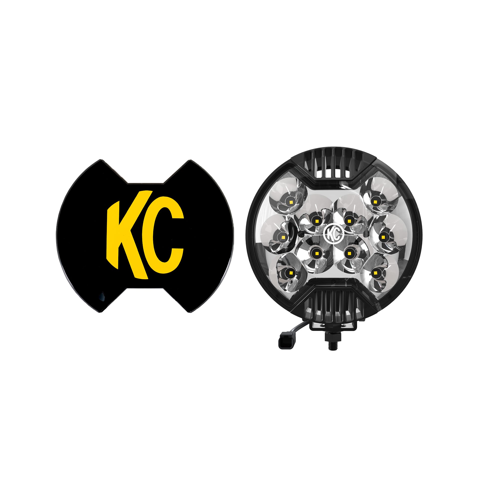 KC HiLites SlimLite LED 6" Single Light 50W Spot Beam 1100