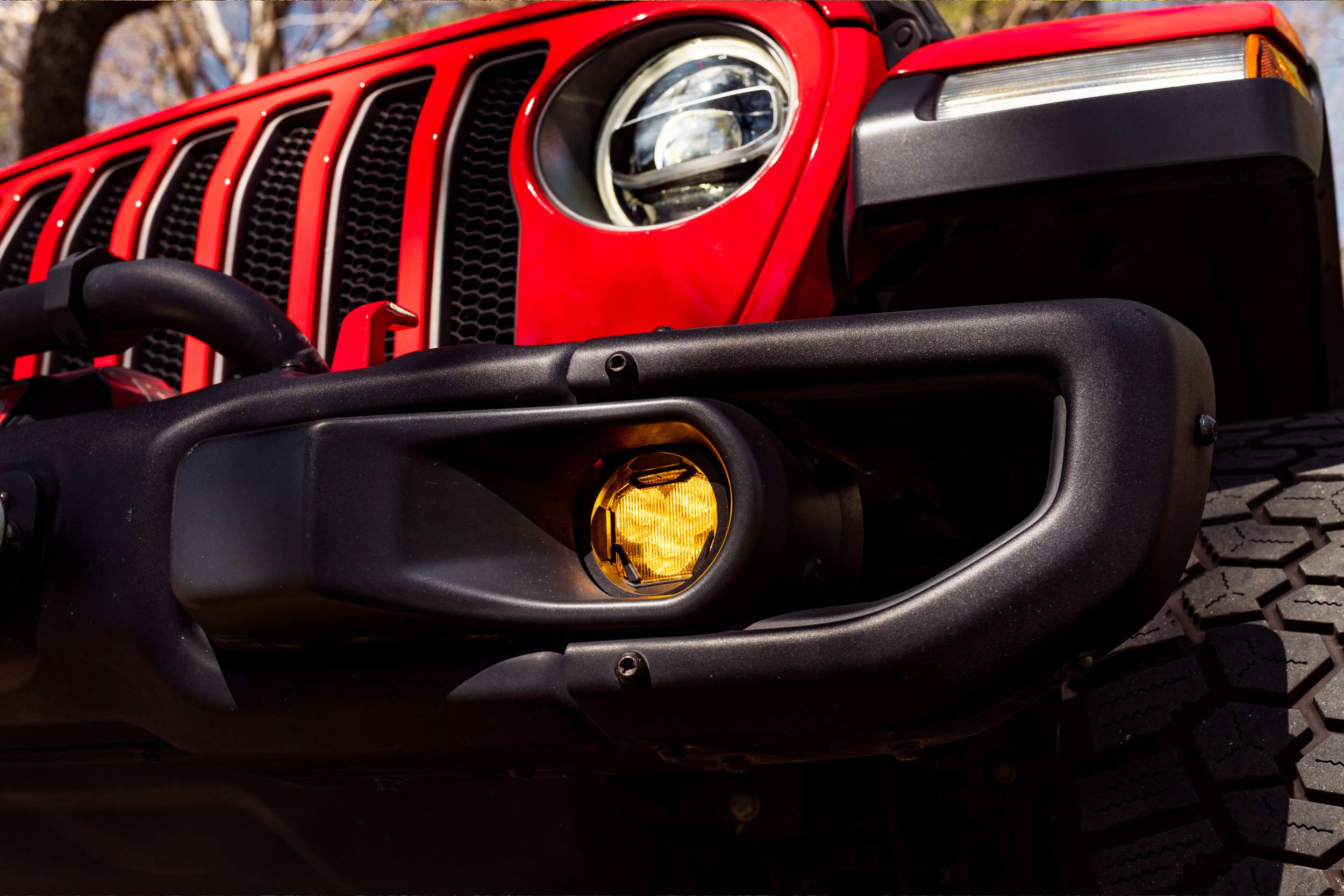 Morimoto 2018-2024 Jeep Wrangler JL 2020-2024 Gladiator JT NCS Wide Yellow 4Banger Fog Light Kit BAF078Y
