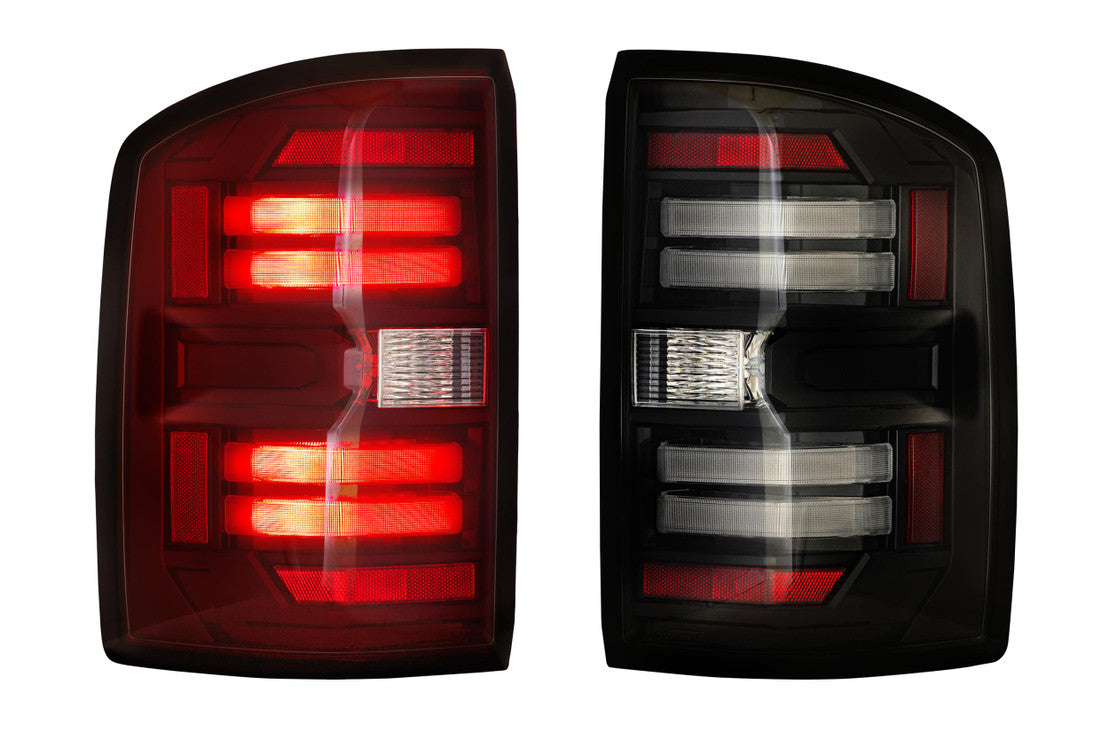 Morimoto 2014-2018 GMC Sierra 1500 2015-2019 Sierra 2500HD 3500HD Pair Smoked XB LED Tail Lights LF731