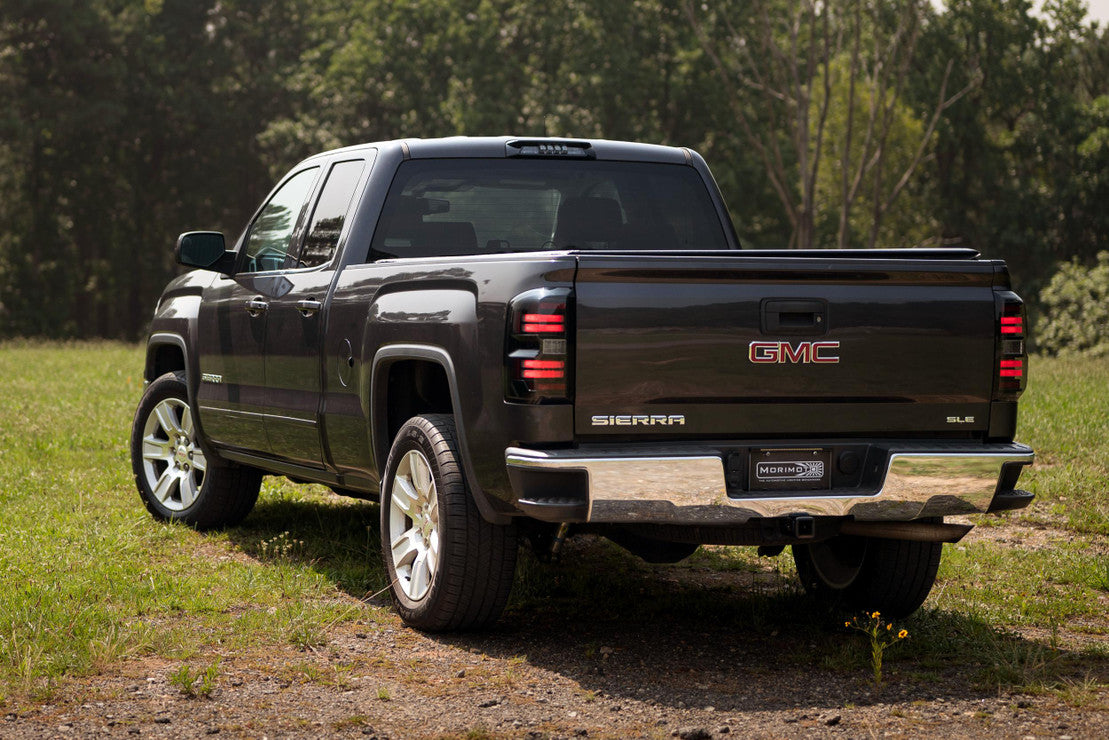 Morimoto 2014-2018 GMC Sierra 1500 2015-2019 Sierra 2500HD 3500HD Pair Smoked XB LED Tail Lights LF731