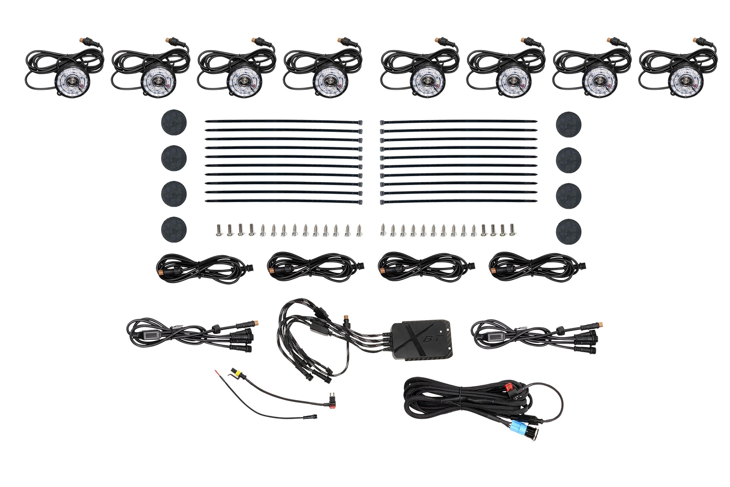 Morimoto RGB LED 8 Pack Rock Light Kit XRL30