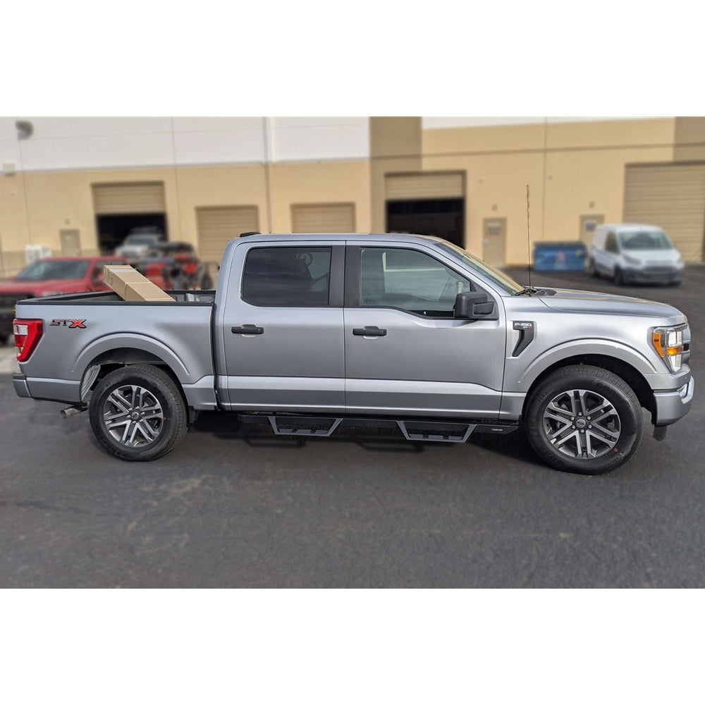 Raptor Series 2021-2023 Ford Bronco 4dr Magnum RT Gen 2 Drop Steps Black Textured Steel GTS12FD