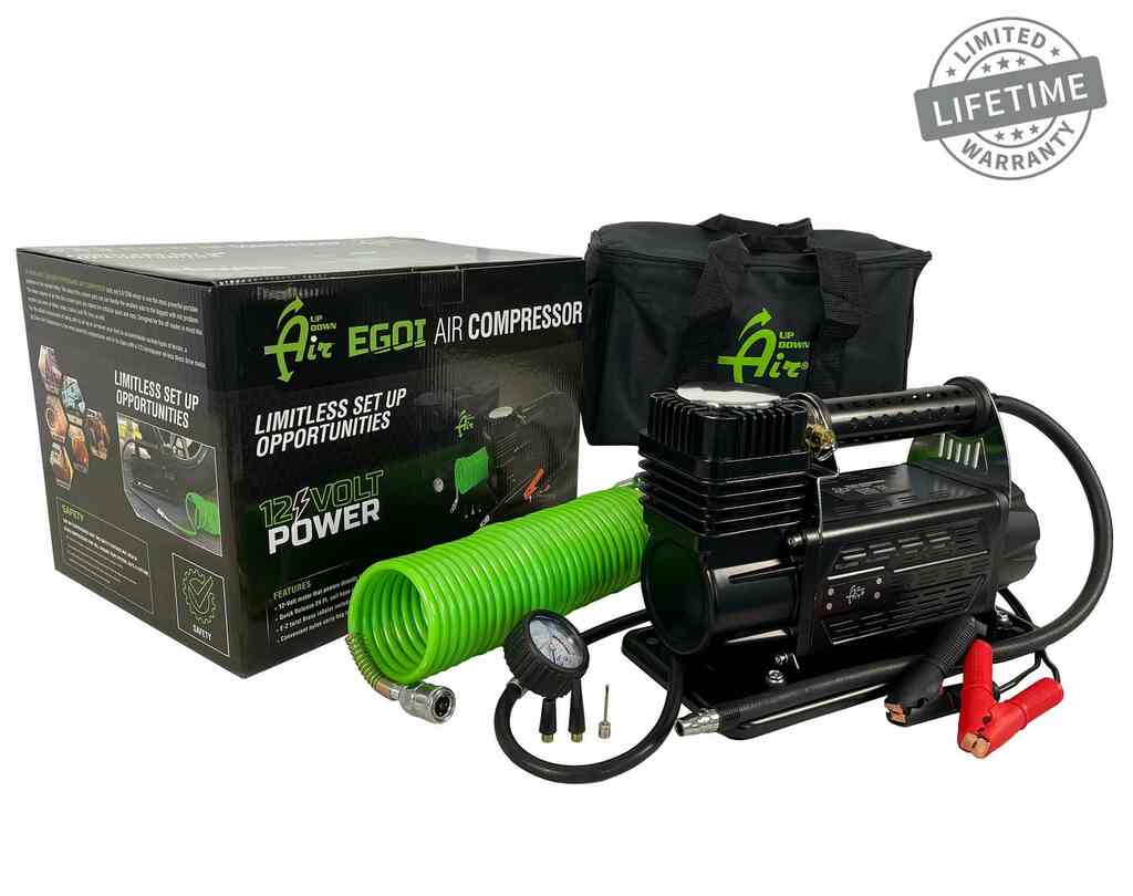 OVS EGOI Portable Air Compressor System 5.6 CFM With Storage Bag Hose & Attachments Single Motor 12099917