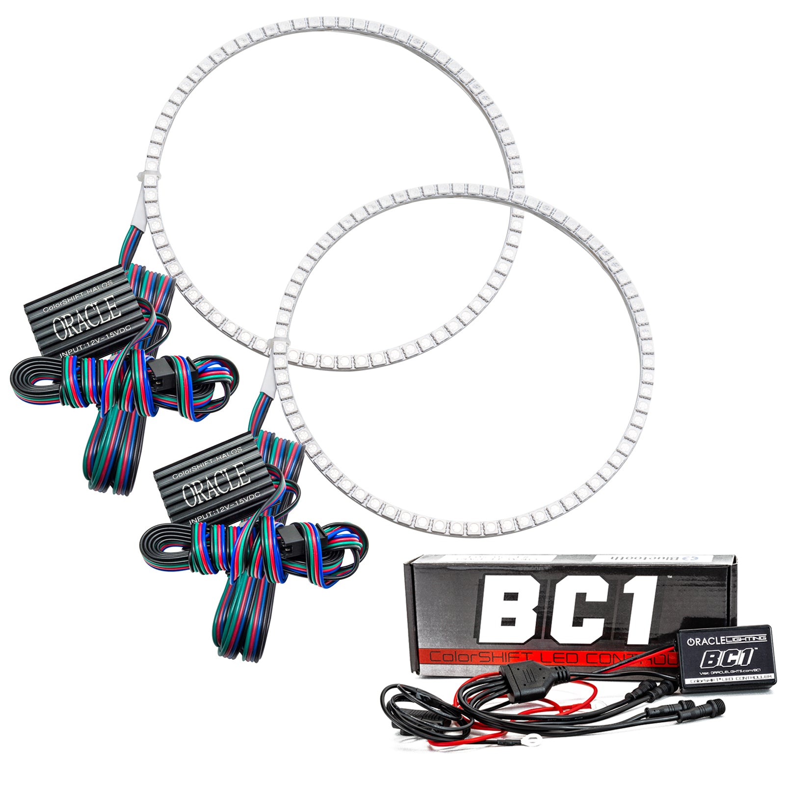 Oracle Lighting 2018-2024 Jeep Wrangler JL Gladiator JT LED Surface Mount Headlight Halo Kit 1214-335