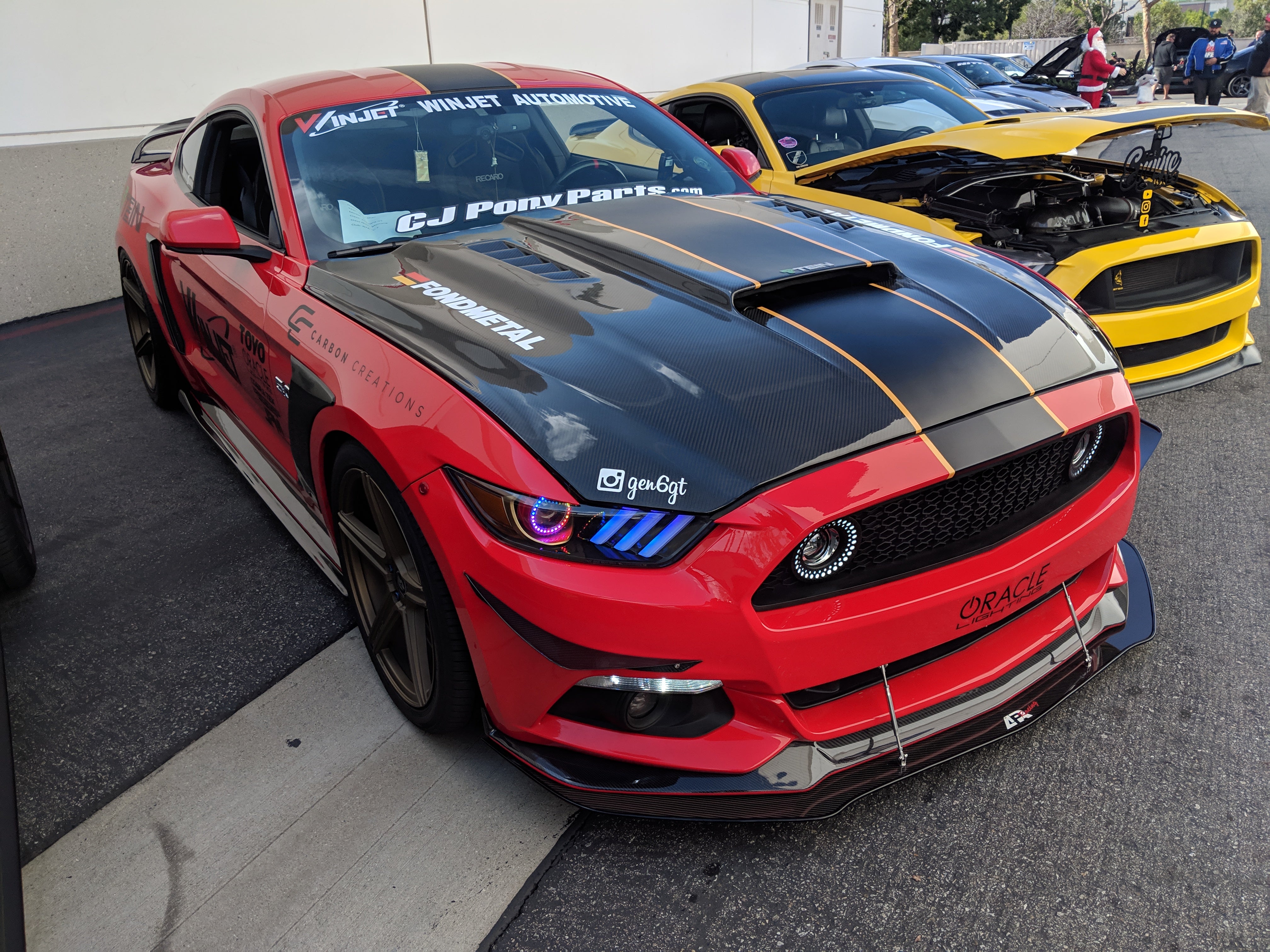Oracle Lighting 2015-2017 Ford Mustang V6 GT shelby Dynamic Colorshift DRL Upgrade With halo Kit 1335-332