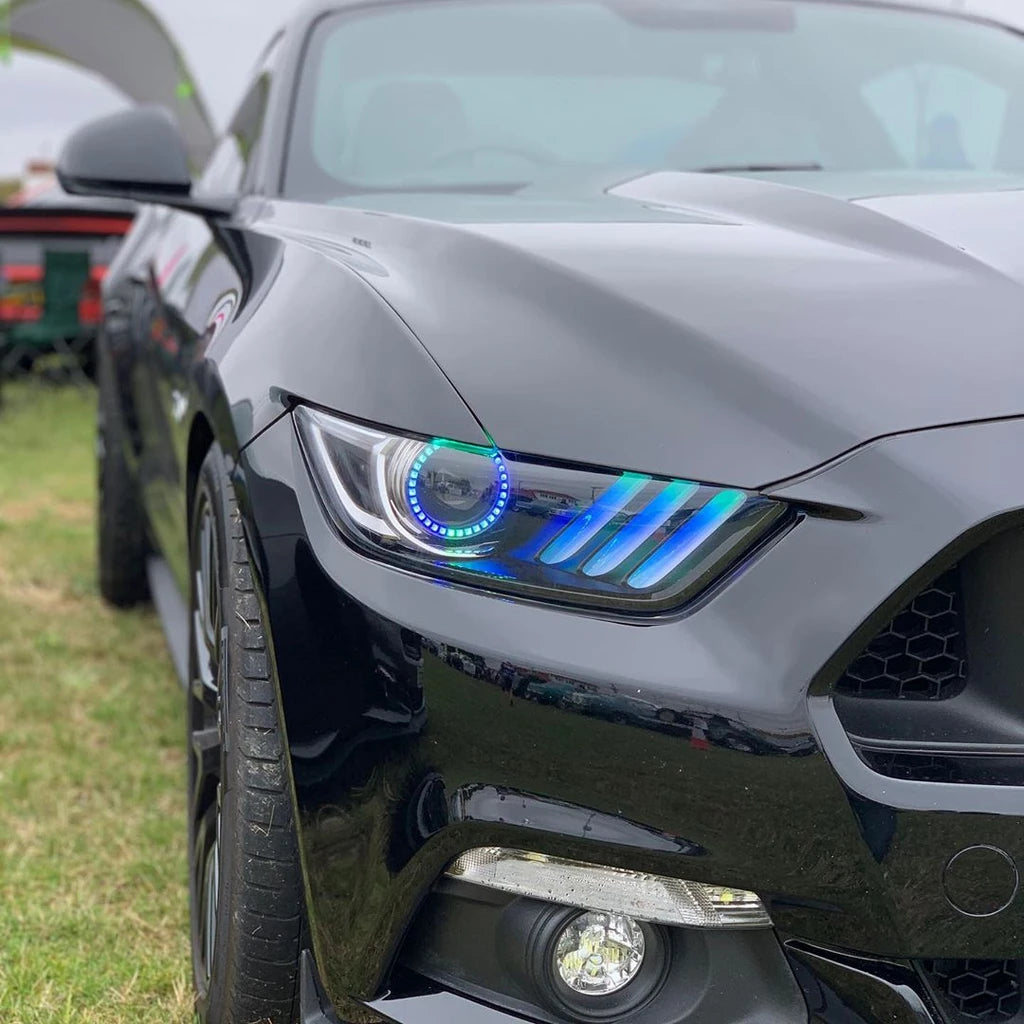 Oracle Lighting 2015-2017 Ford Mustang V6 GT shelby Dynamic Colorshift DRL Upgrade With halo Kit 1335-332