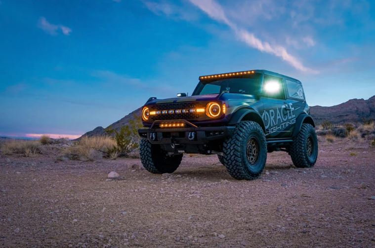 Oracle Lighting 2021-2024 Ford Bronco Oculus BI-LED Projector Headlights Amber 5886-005