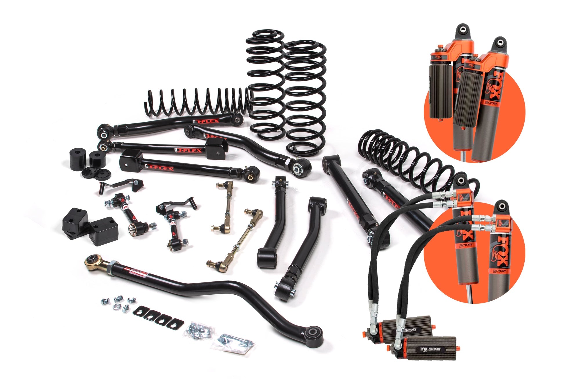 JKS 2018-2022 Jeep Wrangler JL 2dr J-Krawl 3" Lift Kit With Fox 3.0 Factory Race Series IBP Shocks Heavy Duty Rate Coils JSPEC148FRS