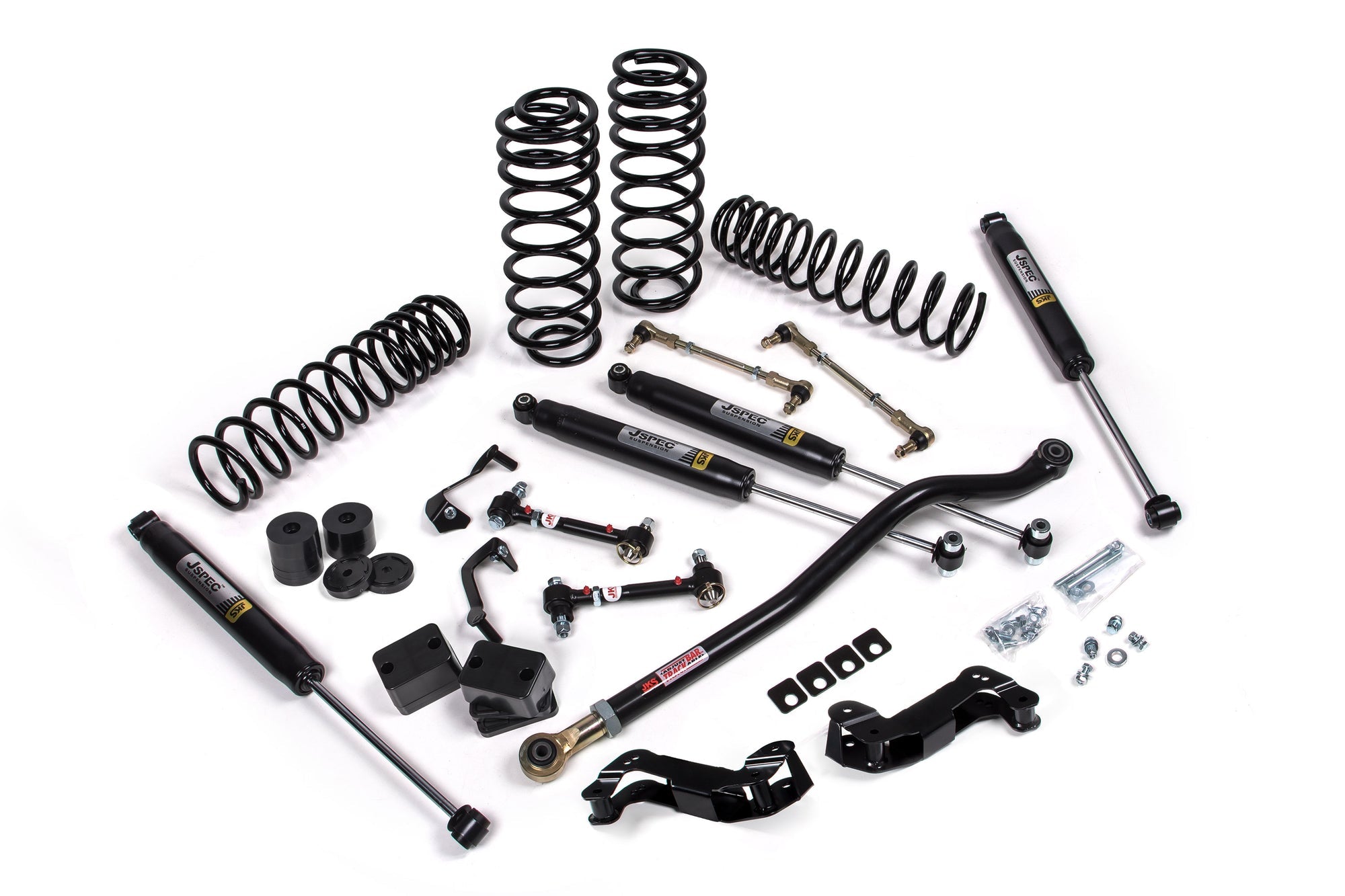 JKS 2018-2022 Jeep Wrangler JL 4dr J-Kontrol 3.5" Lift Kit With Jspec Shocks, Standard Rate Coils JSPEC141K