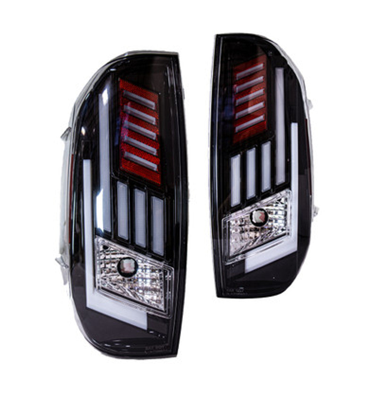 Renegade 2014-2018 Toyota Tundra LED Sequential Tail Lights Gloss Black Clear CTRNG0667-GBC-SQ