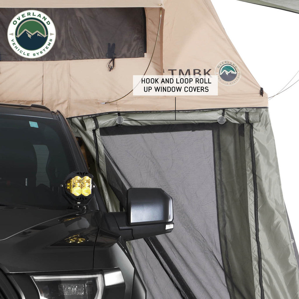 OVS TMBK Roof Top Tent Annex Green Base With Black Floor & Travel Cover 18019833