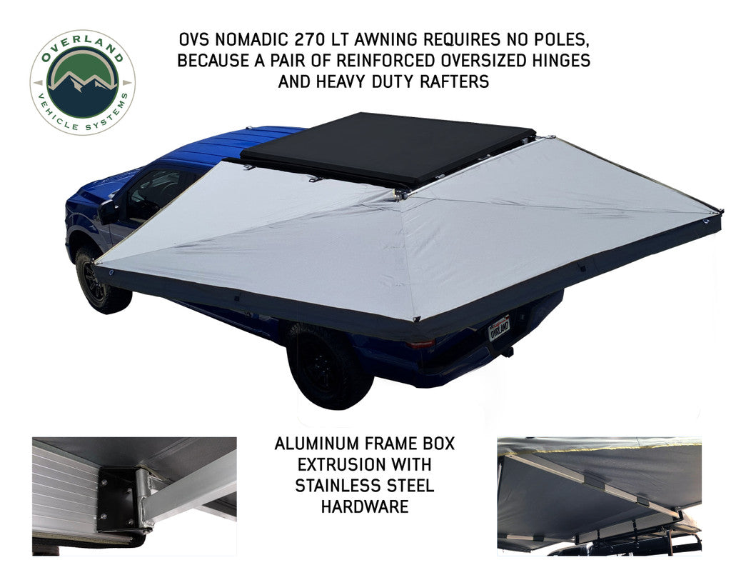 OVS Nomadic 270 LT Driver Side Awning With Bracket Kit 19559907