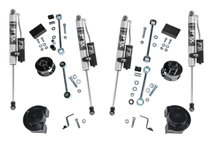 Superlift 2018-2022 Jeep Wrangler JL JLU 2Dr 4Dr 4WD 2.5in Spacer Lift Kit With Fox 2.0 Reservoir Shocks K187FX/86040X4
