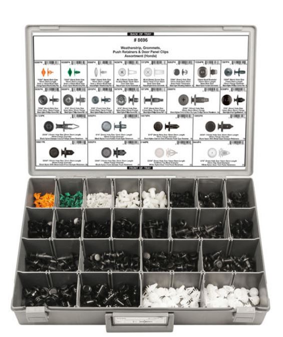 DISCO Honda Adjustable Gray Plastic Tray Push Ret Assortment 8696