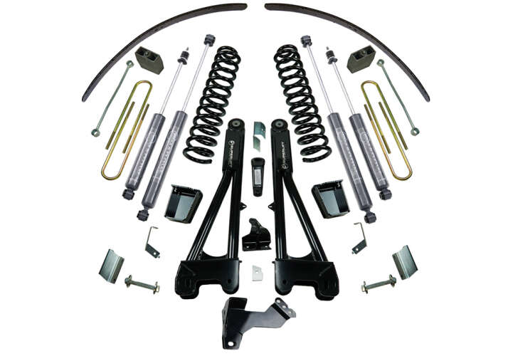 SUPERLIFT 2011-2016 Ford F-250 F-350 Super Duty 4WD Dsl with Replacement Radius Arms With Bilstein Shocks Lift Kit 8" K991B