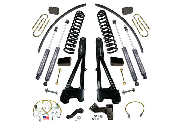 SUPERLIFT 2008-2010 Ford F-250 F-350 Super Duty 4WD Dsl with Replacement Radius Arms  With Bilstein Shocks  Lift Kit 8" K985B