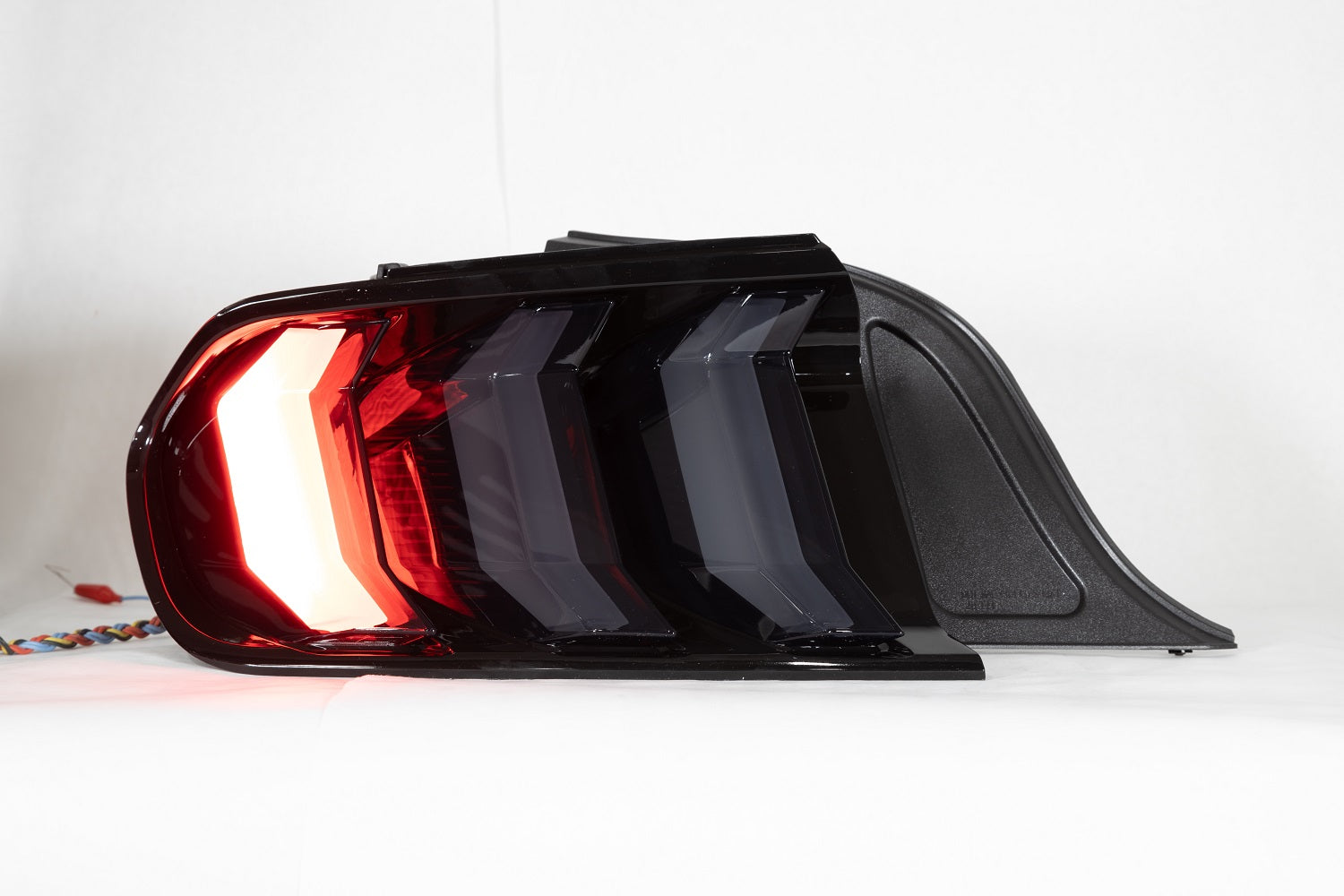 Renegade 2018-2021 Ford Mustang Sequentail LED Tail Light Glossey Black Smoke CTRNG0680-GBS