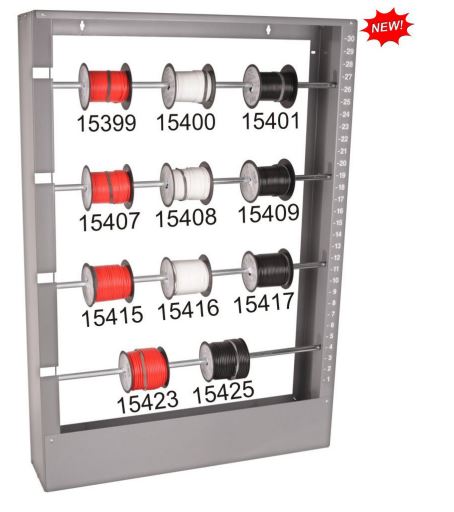 DISCO 37 1/4 High With 11 Rolls of Wire  Spool Rack Assortment 8715