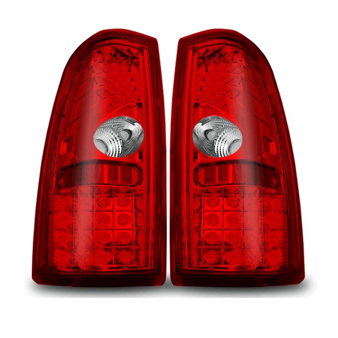 Winjet 1999-2006 Chevrolet Silverado 1999-2003 GMC Sierra LED Tail Light Red Clear CTWJ-0006-CR